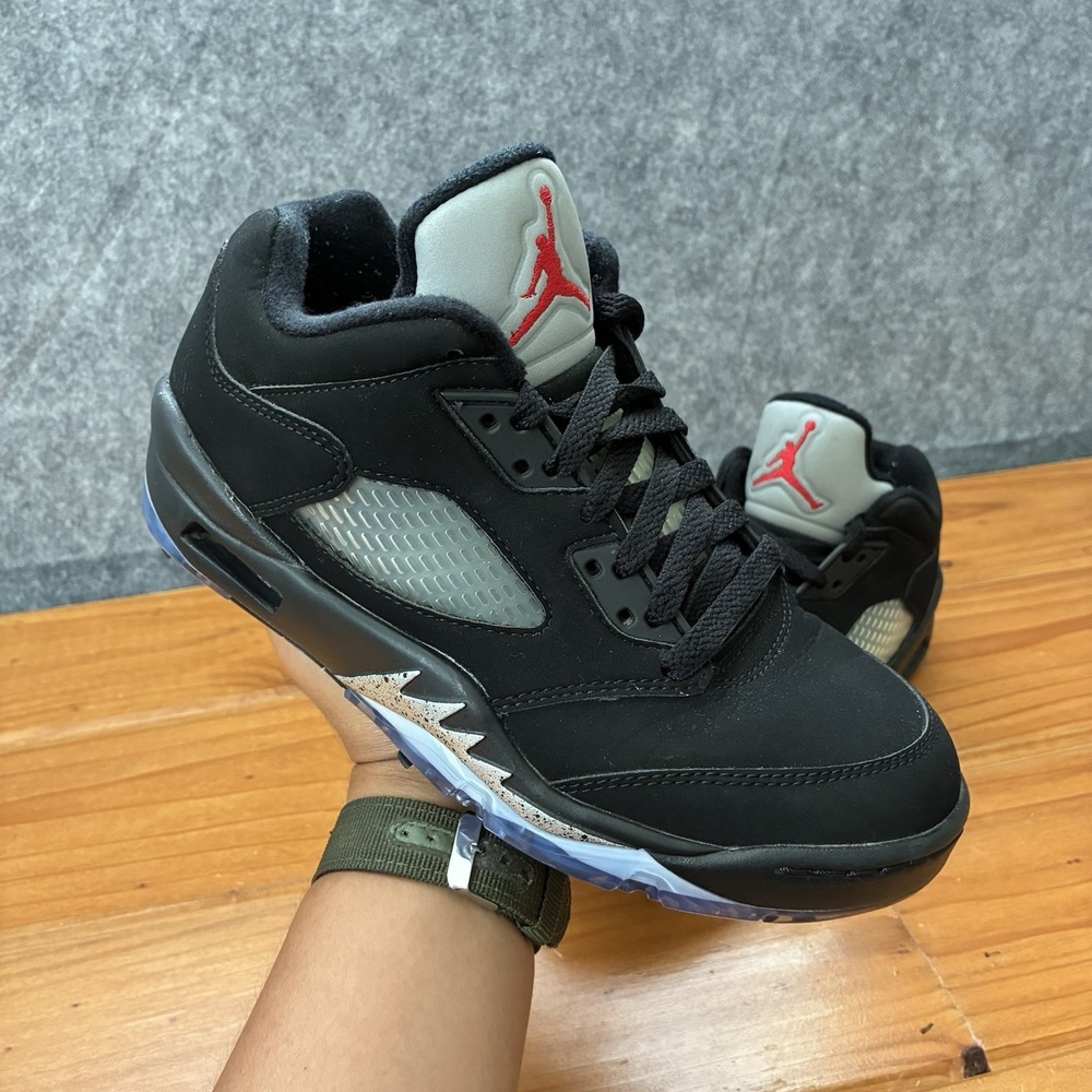 Nike Air Jordan 5 Golf Low Mens 5.5 / Womens 7 Black Metallic CU4523-003 Spikes - Picture 16 of 16